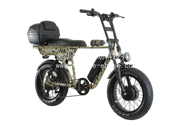 20" Dual motors electric bike dual batteries  dual shock absorbers electric bikes factory wholesale big power bike 