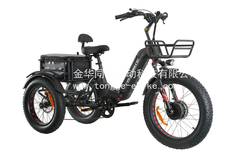 24"electric tricycle factory electric bicycle lithium battery bike 